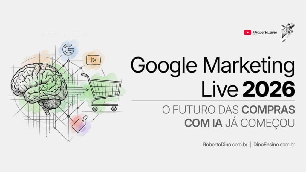 A Era Agêntica chegou nas suas mãos. Tudo que você precisa saber sobre o Google Marketing Live 2026, tá aqui! Não se assuste, parece ficção científica!