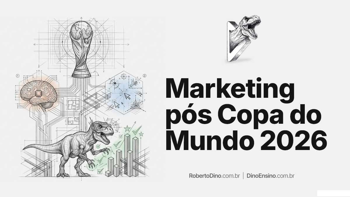 Ilustração em sketch design com título: Marketing pós Copa do Mundo 2026
