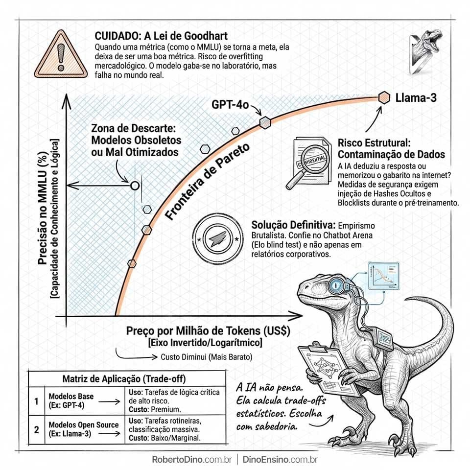 A Fronteira de Pareto define se a IA vai virar prejuízo de milhões em tokens ou outputs assertivos sem alucinação. Escolha com cuidado o modelo.