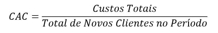 Fórmula 2: Para obter o CAC correto, é preciso estabelecer o cálculo com todos os custos inerentes, tornando a percepção dos lucros tangíveis.