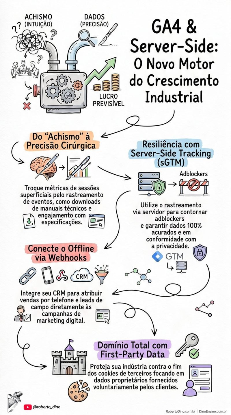 O rasteramento de dados com GA4 & Server-Side é o novo motor de crescimento das indústrias, se usado da forma correta.